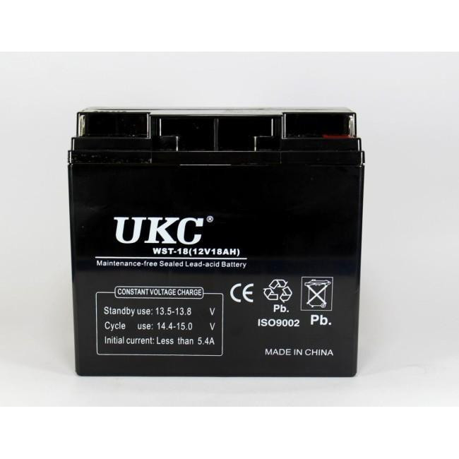 Акумулятор гелевий UKC 12V 18Ah (GEL) / Герметичний акумулятор 12 Вольт 18 Ампер для ДБЖ, UPS, сигналізації Одеса - фото 3