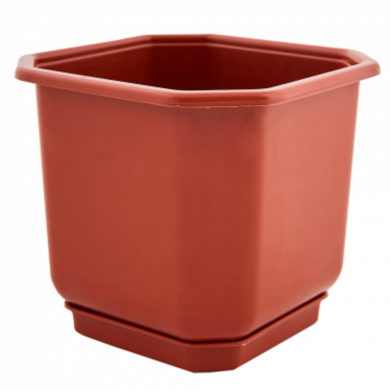 Вазон Дама з підставкою 8*8см теракот Алеана Житомир - фото 1