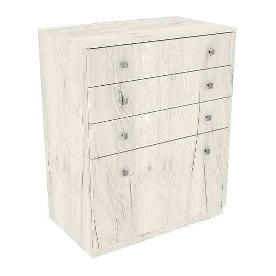 Комод Favorit F-1, Дуб Крафт Білий, 800/500/1000 Львів