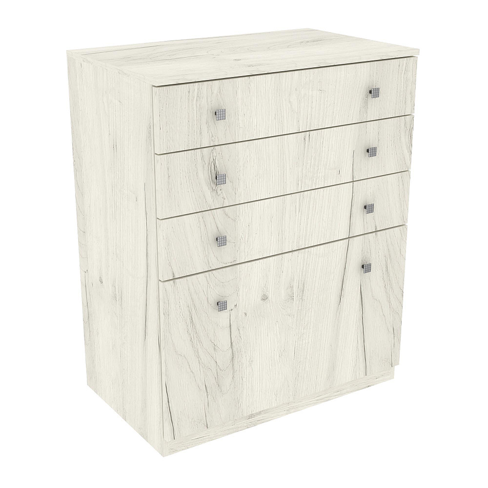 Комод Favorit F-1, Дуб Крафт Білий, 800/500/1000 Львів - фото 1