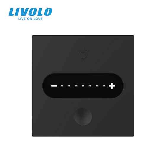 Розумний сенсорний димер LIVOLO, чорний, прохідний / перехресний, 2А 230В, без нейтралі, модуль без рамки (VL-FC1SDZ2-2BP) Коломия