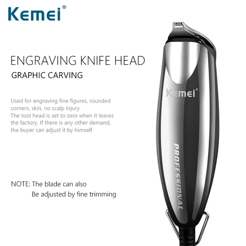 Професійна машинка-триммер для стрижки Kemei Km-701 (7 насадок) Київ - фото 2