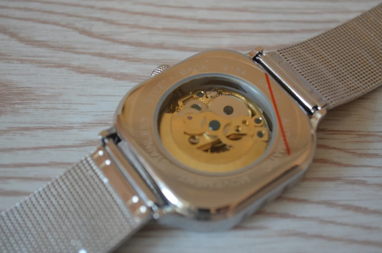 Мужские механические часы Skmei 9184 скелетон (Серебристые) Винница - изображение 8