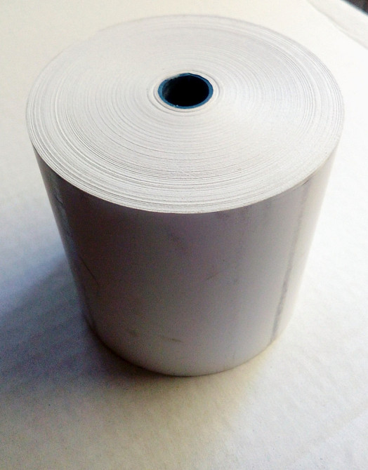 Касова стрічка термо 80 мм х 80 м втулка 18 мм термінальна термострічка, щільність 55 г/м2 Павлоград - фото 2