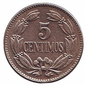 Монета 5 сентимо. 1958 рік, Венесуела. (АР) Полтава - фото 1