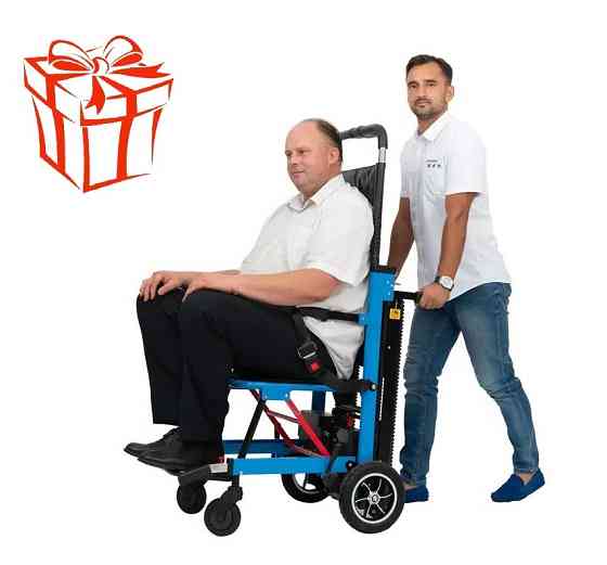 Лестничный подъемник для инвалидов MIRID SW01. Увеличенные задние колеса. Регулировка скорости Днепр