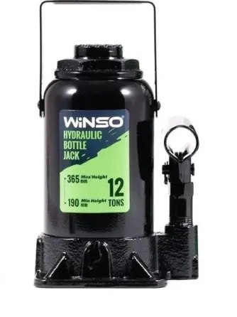 Домкрат гідравлічний телескопічний WINSO 12т, висота 190–365 мм (модель 170130) Ковель
