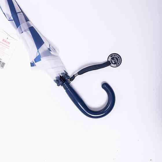 Детский полуавтоматический зонт-трость синий 82 см Киев