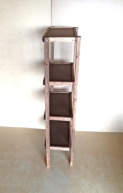 Етажерка розбірна "Честер" 4 полиці 30х60х150 капучино Миколаїв - фото 5