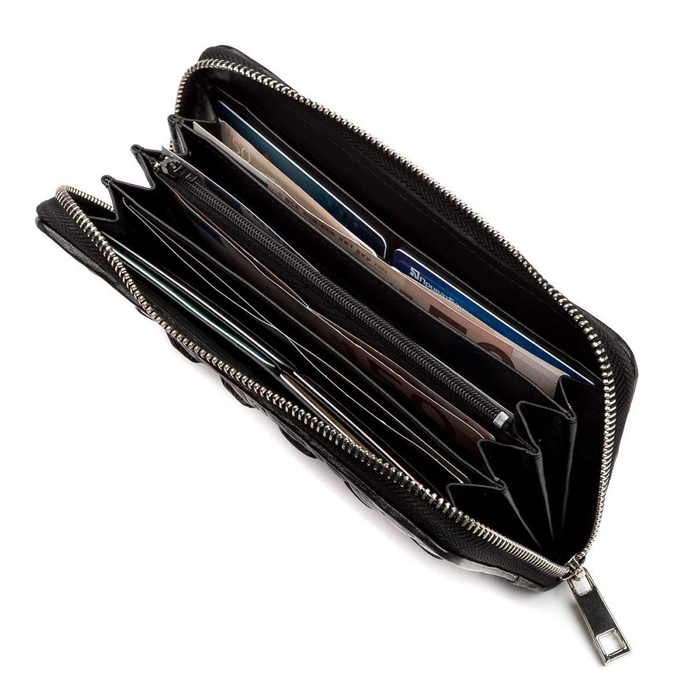 Гаманець-клатч з натуральної шкіри крокодила Чорний (CROCODILE LEATHER) Київ - фото 7