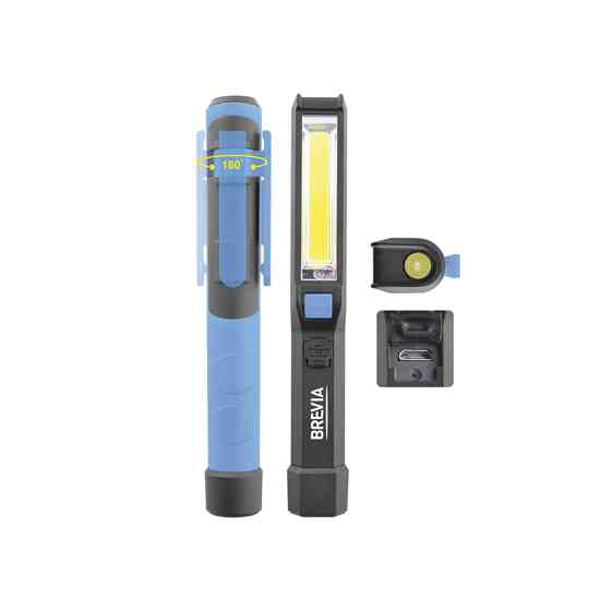 Фонарь инспекционный Brevia LED Pen Light 2W COB+1W LED 150lm 900mAh microUSB Львов