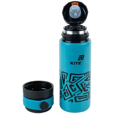 Термос Kite 500 мл, темно-бірюзовий (K25-1222-1) Вінниця