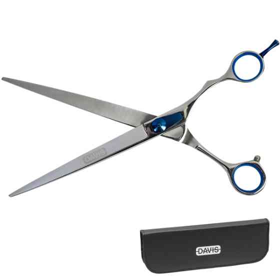 Davis Extreme Edge BLUE Straight ДЕВІС ЕКСТРІМ ЕДЖ прямі ножиці для стрижки собак Київ