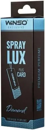 Ароматизатор-спрей WINSO Spray Lux Exclusive CARD Diamond — свежий парфюм и комфорт каждый день Ковель - изображение 1