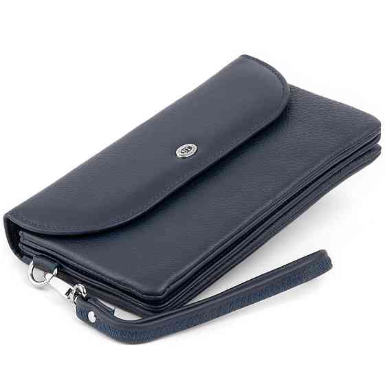 Клатч из кожи женский ST Leather 19317 Темно-синий Киев