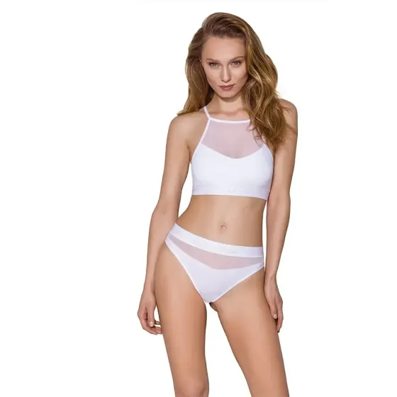 Трусики з прозорою вставкою Passion PS006 PANTIES XL, white Львов