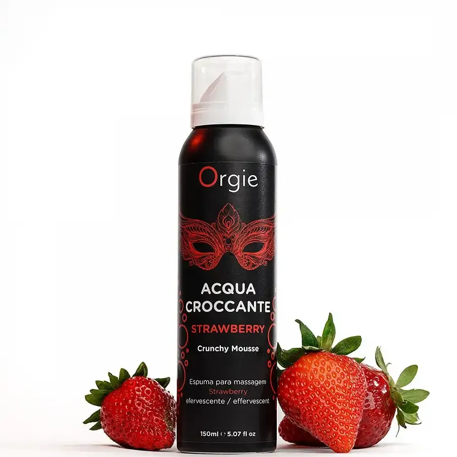 Масажна пінка Orgie – Acqua Croccante Strawberry (150 мл), ефект бульбашок, що лопаються Львів - фото 4