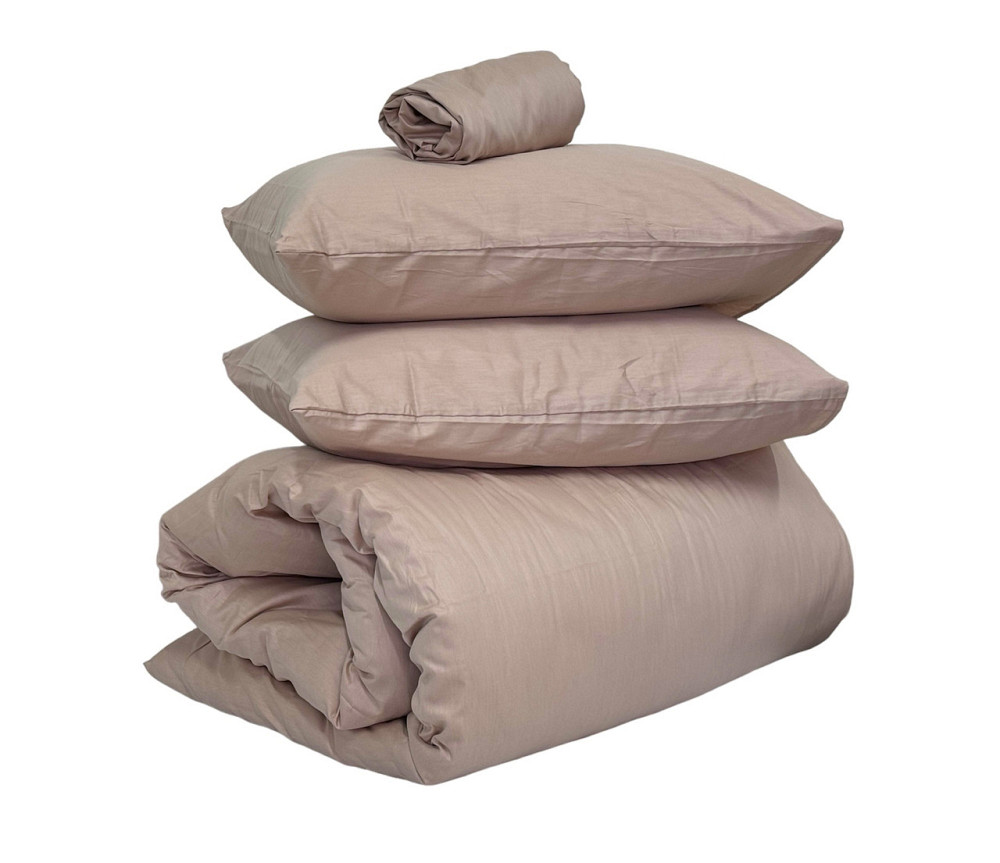 Ecotton Підковдра на блискавці Ecotton Євро двоспальний 210х220 см сатин із бавовни однотонний Киев - изображение 3