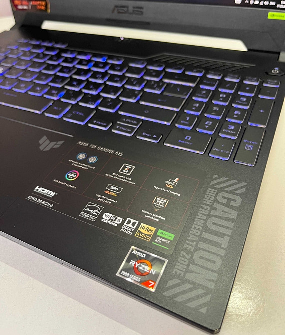 Ноутбук: ASUS 15 .6" 144Hz. 100%RGB Ryzen 7 7735HS RTX 4050 6Gb. 140W RGB 16Gb.512Gb. Харків - фото 3