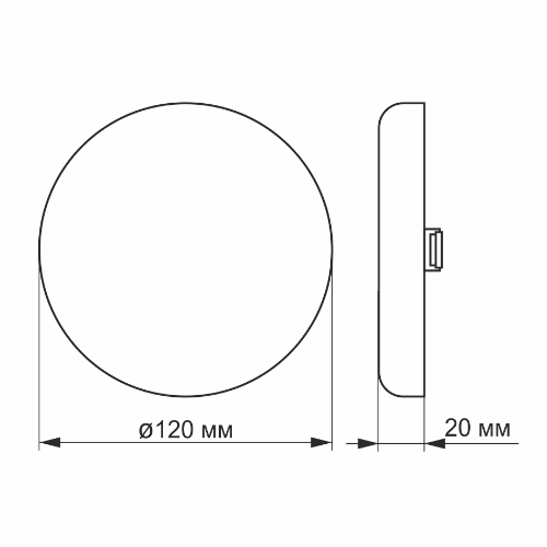 LED Світильник безрамковий круглий 15W 4100К 220V VL-DLFR-154 Videx Житомир