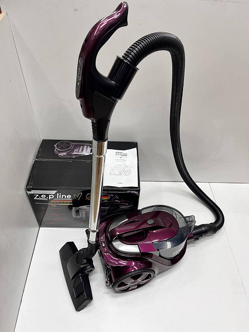 Пилосос контейнерний Zepline ZP-6805 4000 Вт, 4 л, циклонний, з НЕРА-фільтром, телескопічна трубка, фіолетовий Одеса - фото 7