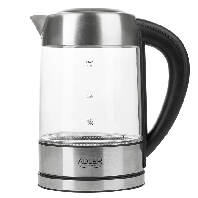 Электрочайник ADLER AD 1247 1.7Л 2200Вт стеклянный с регулятором температуры подсветкой IS-81 Львов - изображение 7