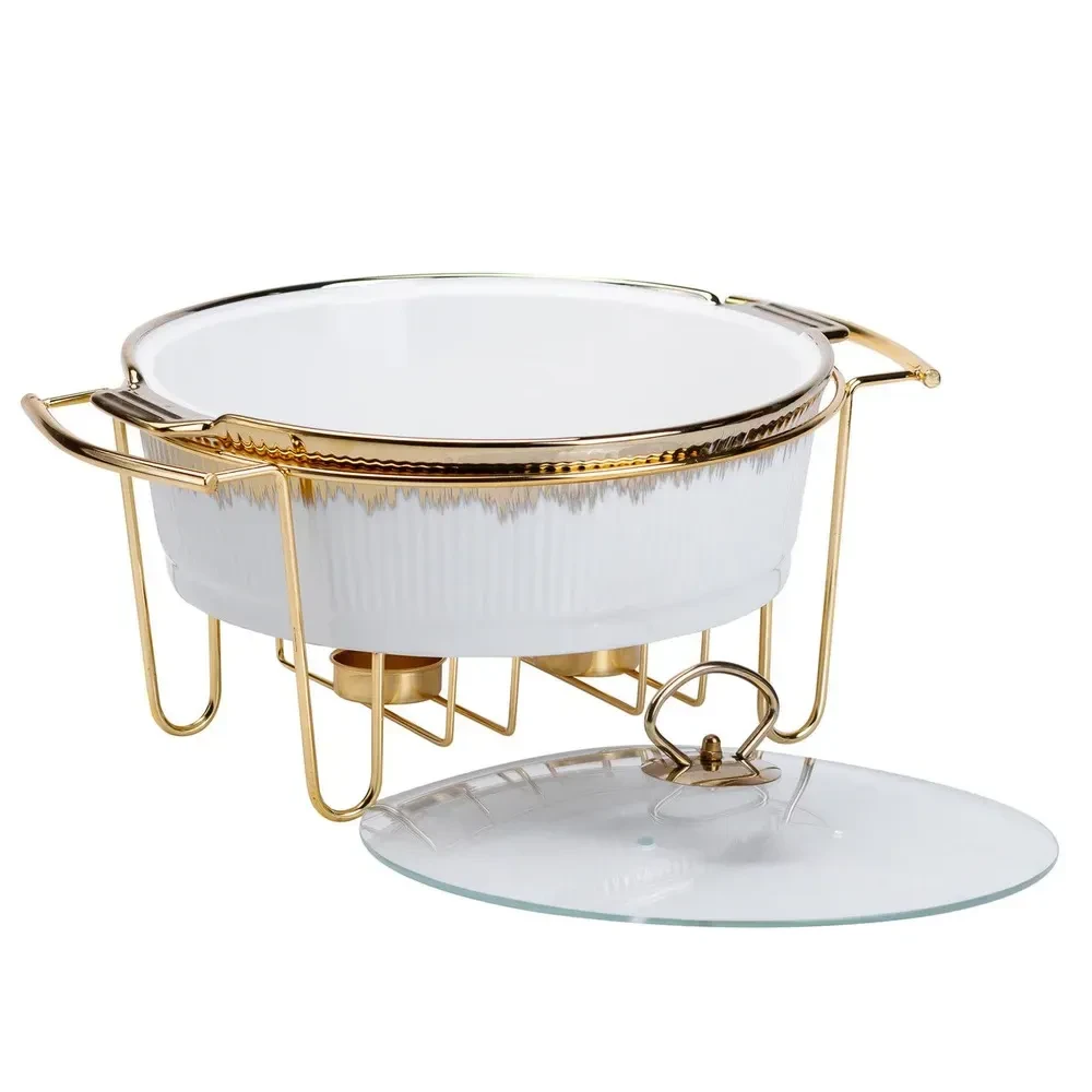 Круглий мармит для супу 2 л з підігрівом Київ - фото 5