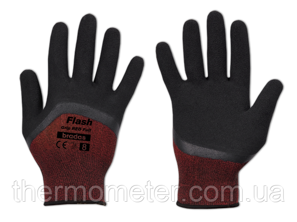 Перчатки защитные FLASH GRIP RED FULL латекс, размер 10, RWFGRDF10 Киев - изображение 1