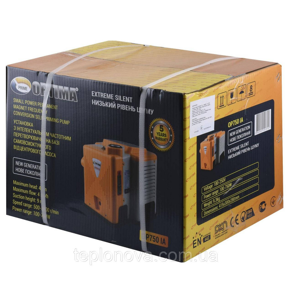 Насосная станция Optima PRIME OP750 IA с интеллектуальным частотным преобразователем Черновцы - изображение 5