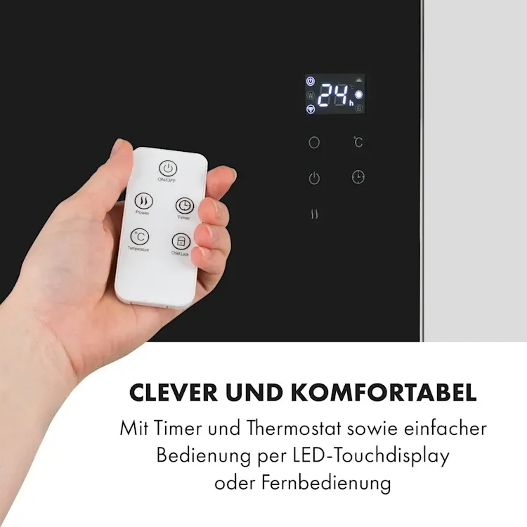 Умный инфракрасный обогреватель полотенцесушитель KLARSTEIN Hot Spot Crystal Spotless Германия Уценка Днепр - изображение 3