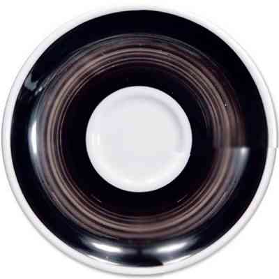 Блюдце Ancap серія Verona Millecolori 16,7 см Black для серій "Verona/Torino/Roma Millecolori Hand Painted" (34425) Винница