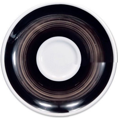 Блюдце Ancap серія Verona Millecolori 16,7 см Black для серій "Verona/Torino/Roma Millecolori Hand Painted" (34425) Вінниця - фото 1