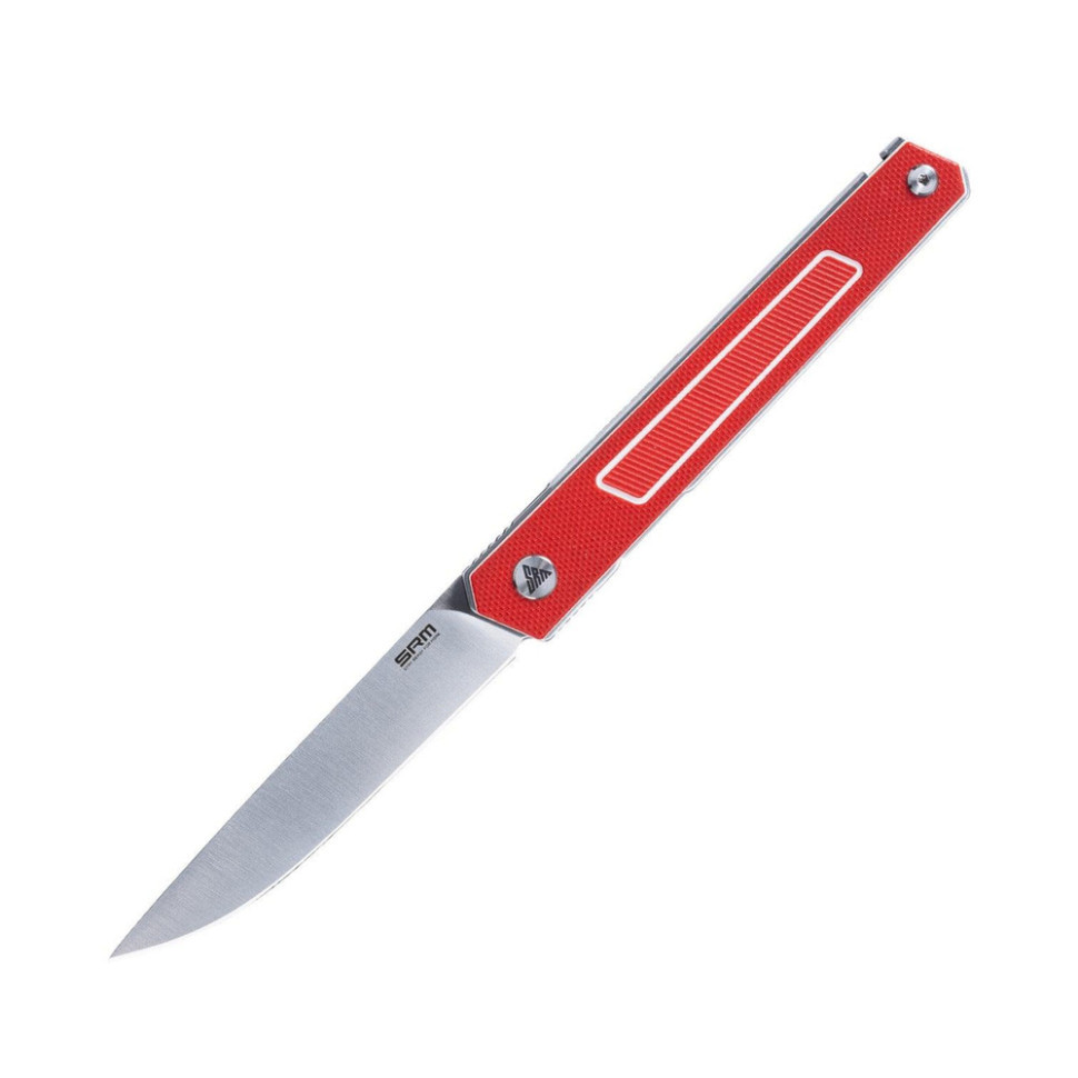 Ніж складаний туристичний SRM Swift 125L-GR (8 см) 12C27 / G10 червоний Київ - фото 1