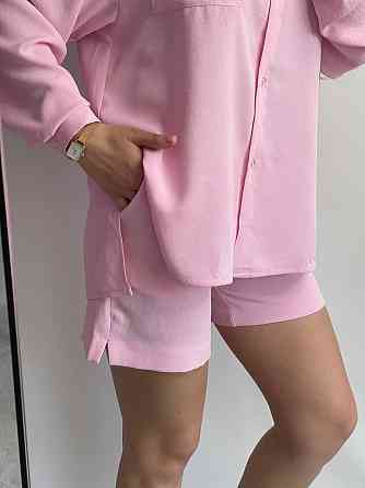 Костюм-тройка женский летний с шортами и брюками Зефирный M-L Харьков