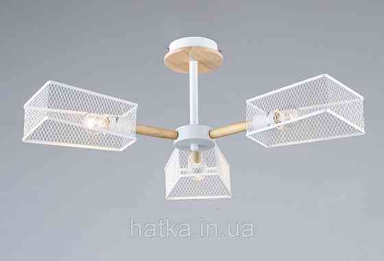 Люстра VALESO B N6687/3 Білий + Дерево Київ