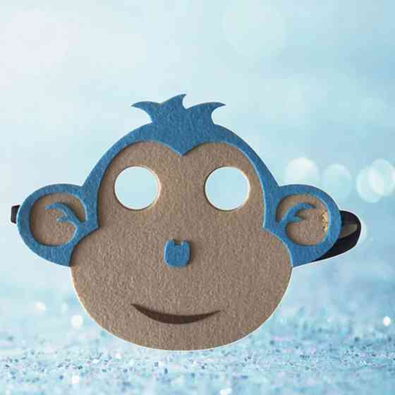 Детская маска Обезьянка one size коричнево-голубой Киев