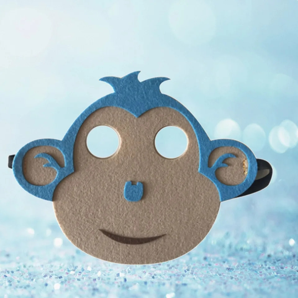 Детская маска Обезьянка one size коричнево-голубой Киев - изображение 2