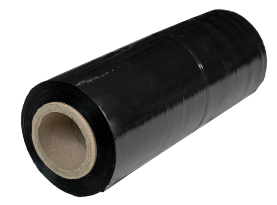 Стрейч черный 25см 1 кг (20 мкм) Днепр