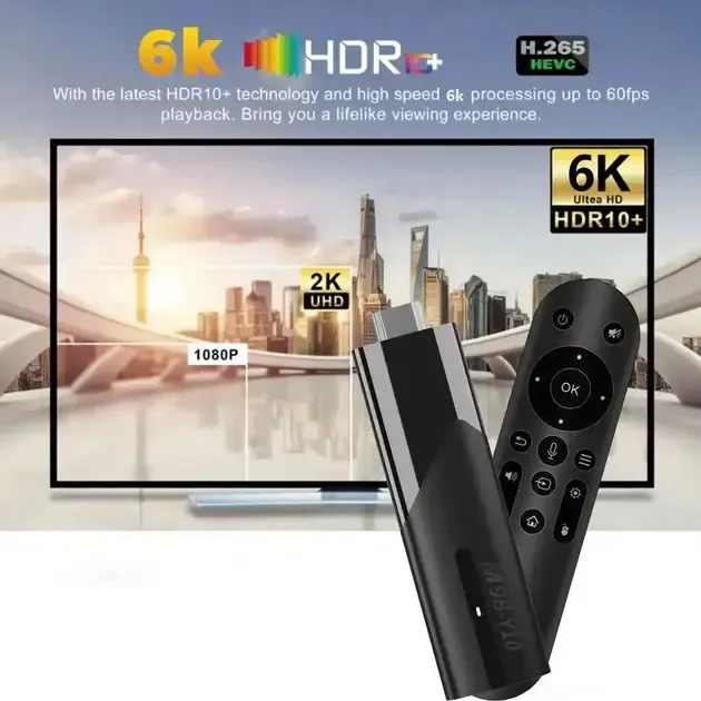 Смарт ТВ приставка LEMFO M98-Y10 2/16 Гб Smart TV Stick Android 13 (ATV) с голосовым пультом Коломыя - изображение 4