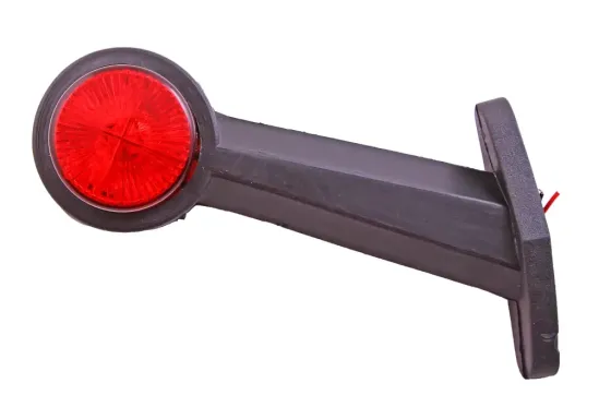 Ліхтар габаритний бічний ріжок 16см диодовий косою червоний/білий Вінниця