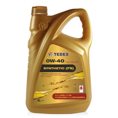 Моторное масло TEDEX SYNTHETIC (FS) MOTOR OIL 0W40 4л Винница - изображение 1