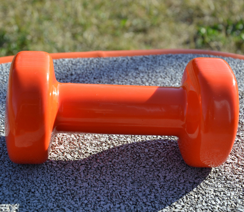 Гантель вінілова PowerPlay 4125 Achilles 1 кг. Помаранчева (1шт.) Кам'янське - фото 10