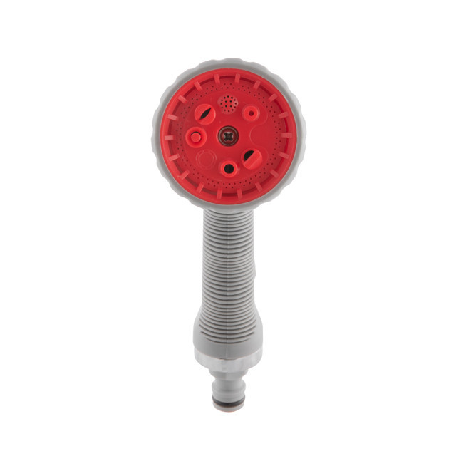 Пістолет-розпилювач для поливу, 8 режимів, хромований, матеріали: ABS, PP, TPR, Zinc alloy, набір аксесуарів для підключення Київ - фото 4