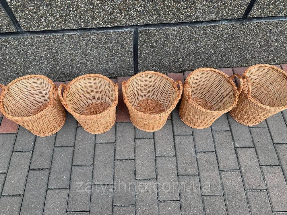Кошик-відро плетений з лози Київ - фото 3