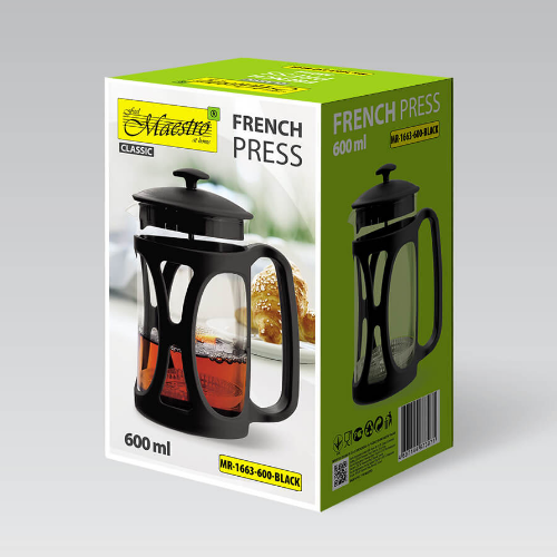 MR-1663-600-BLACK Заварник Maestro кава /чай(0,6л) Житомир