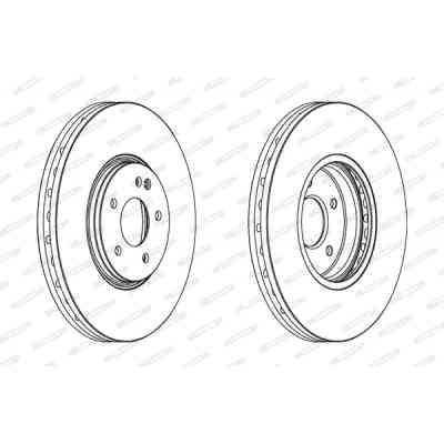 Тормозной диск FERODO DDF1670C-1 Винница