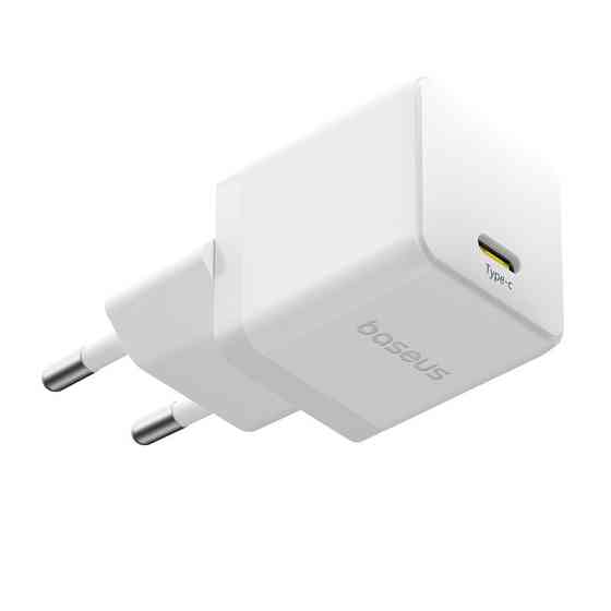 Сетевое зарядное устройство Baseus Palm Fast Charger 1C 20W EU Moon White (with Baseus Mini White Cable USB-C to USB-C 60W Одесса