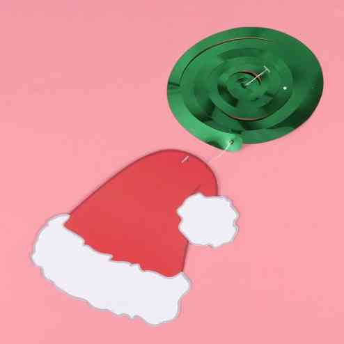 Новогодняя гирлянда Шапка 13 на 15 см разноцветный Киев