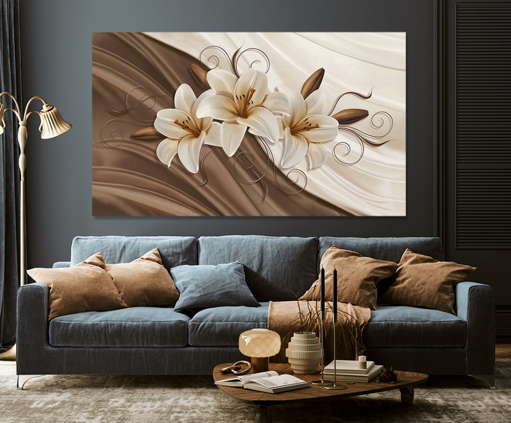 Картина холст в гостиную / спальню  Лілії    MLP_126 60x100 см Киев - изображение 3