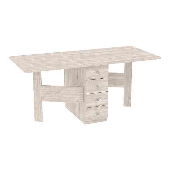 Стол-тумба №5 Комби, Самоа Димчастий, 380х800х750 Львов